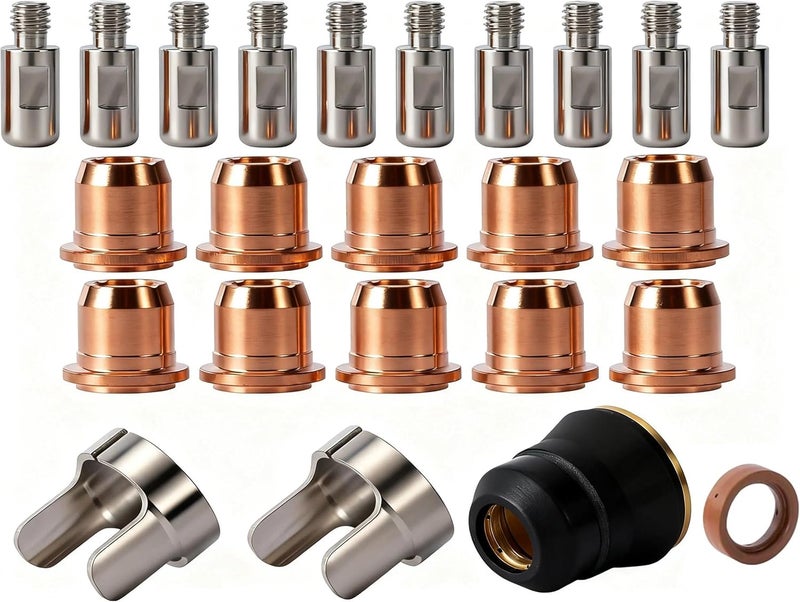 Niceweld PR0105 PD0102-10 40A Plasma Drag Tip Electrode kits Compatible with YESWELDER CUT-55DS PorCUT-65DS Pro & HARBOR FREIGHT 95136 60767 S45 Non-HF IPT40 torch,24pk - Image 1